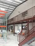 10' x 80' x 10' tall custom Mezzanine with Stairways